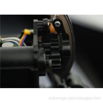 9V Carbon Robot DC Brush gearbox , customised Metal Gear Mo